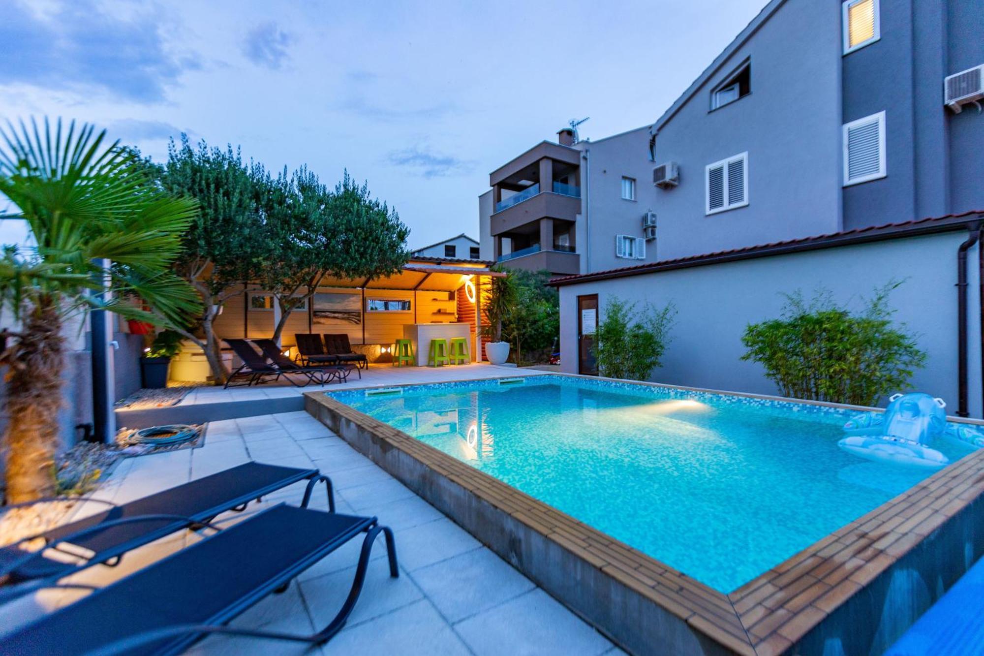 Katina Apartment With Private Pool Zadar Exterior foto